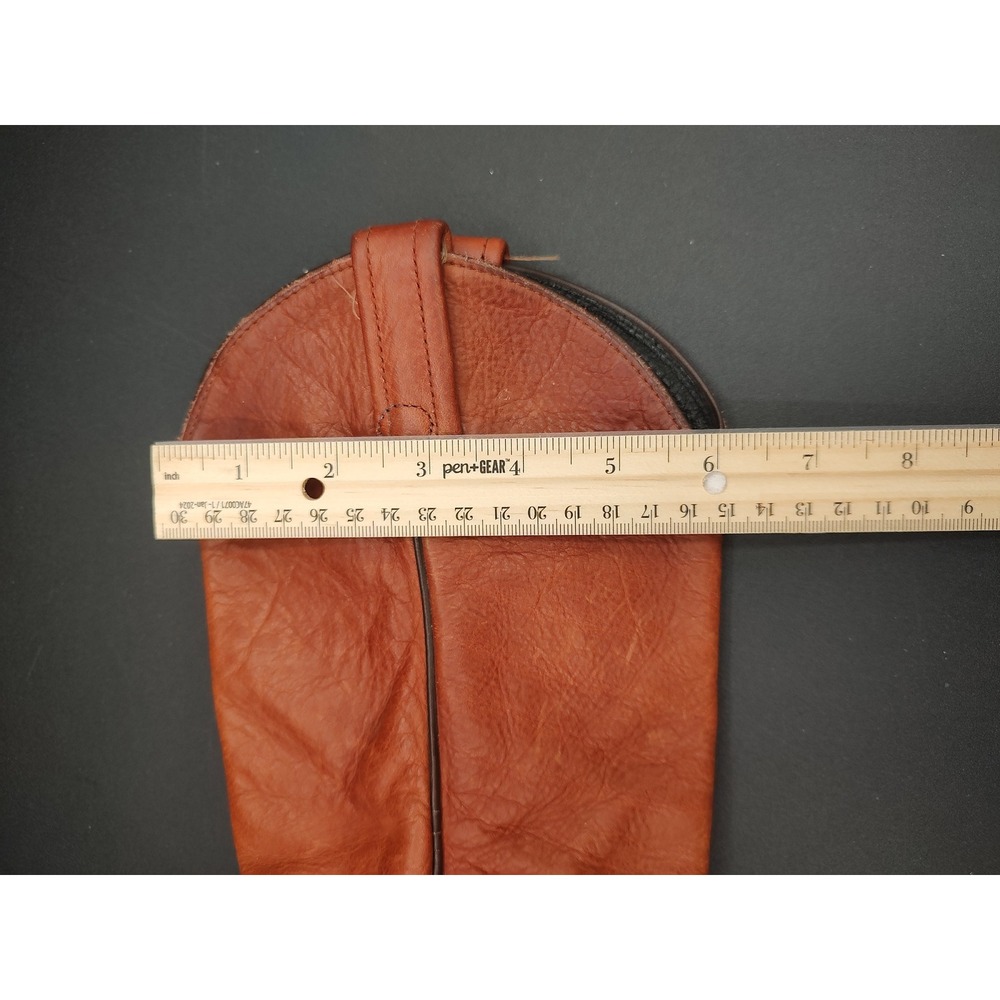 Tony Lama 1012 L Womens Cognac Brown Leather Western Cowboy Boots Size 6 M - Picture 11 of 15